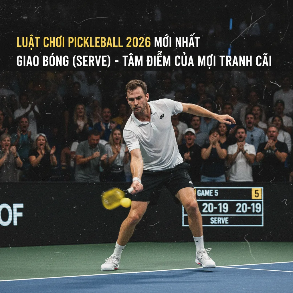 Luật giao bóng Pickleball mới nhất