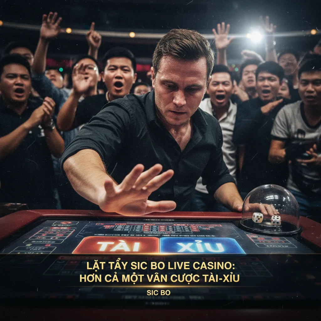 Giao diện bàn cược Sic Bo trực tuyến với Dealer người thật